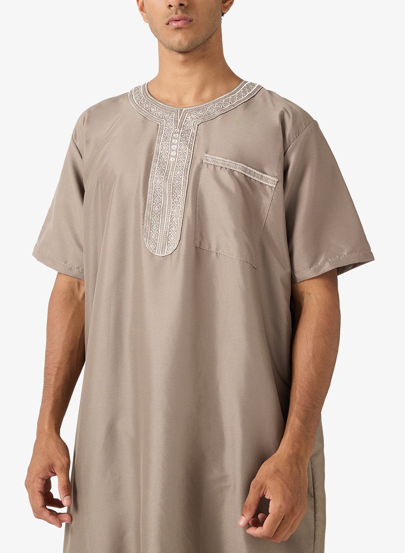 روبرت وود ثوب كلاسيكي بياقة مستديرة - Image 3